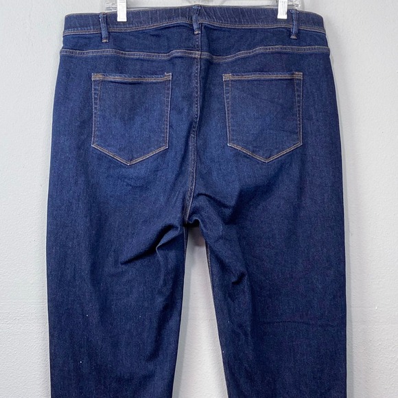J Jill Jeans Size 18 High Rise Straight Leg Dark Wash Denim Stretch Classic Prep - Picture 7 of 11